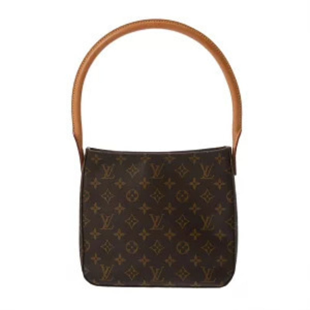 Louis Vuitton Monogram Looping Hobo Shoulder Bag Canvas Brown